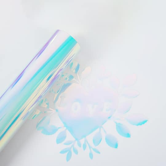12 Pack: Glow in the Dark Holographic Heat Transfer Vinyl by Make Market®